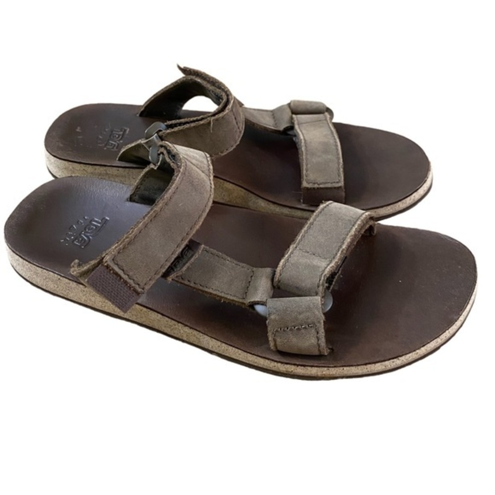 Teva leather universal slides